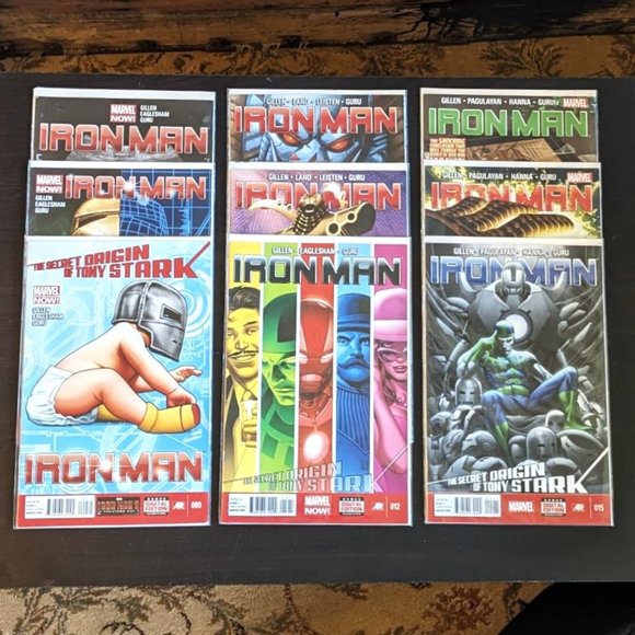 NEW Marvel Now! IRONMAN: The Secret Origin Of Tony Stark Series 009-017 2013 - Picture 1 of 4